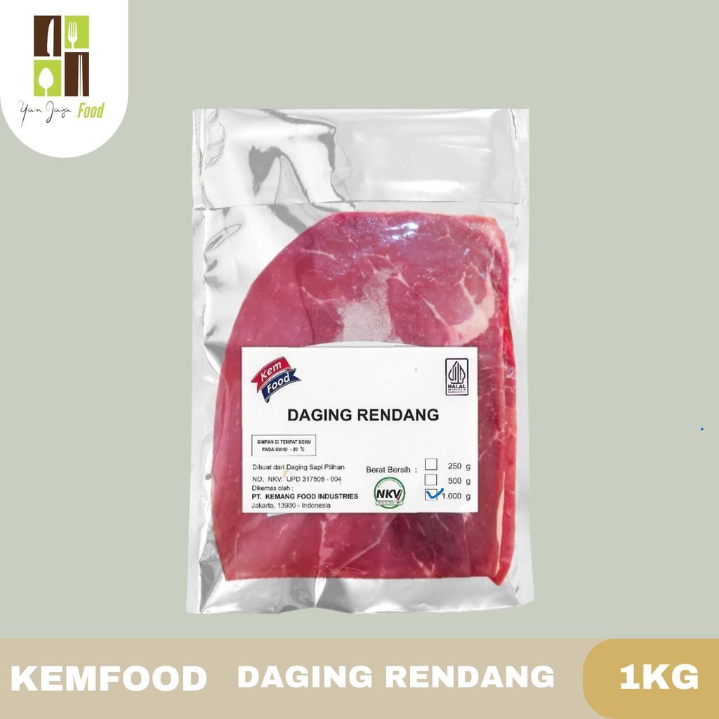 Kemfood Daging Sapi Rendang 1kg / Daging Rendang