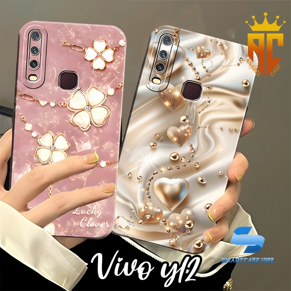 SOFTCASE VIVO Y12 Y12I Y15 Y17 Y19 Y30 Y30I Y50 Fashion Case Motif Kupu - Kupu Cantik - Case Vivo - 