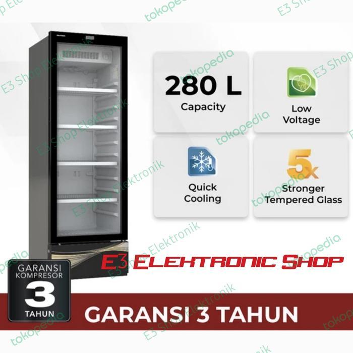 Kulkas Showcase Polytron SCN238X Chiller Pendingin Minuman SCN 238X