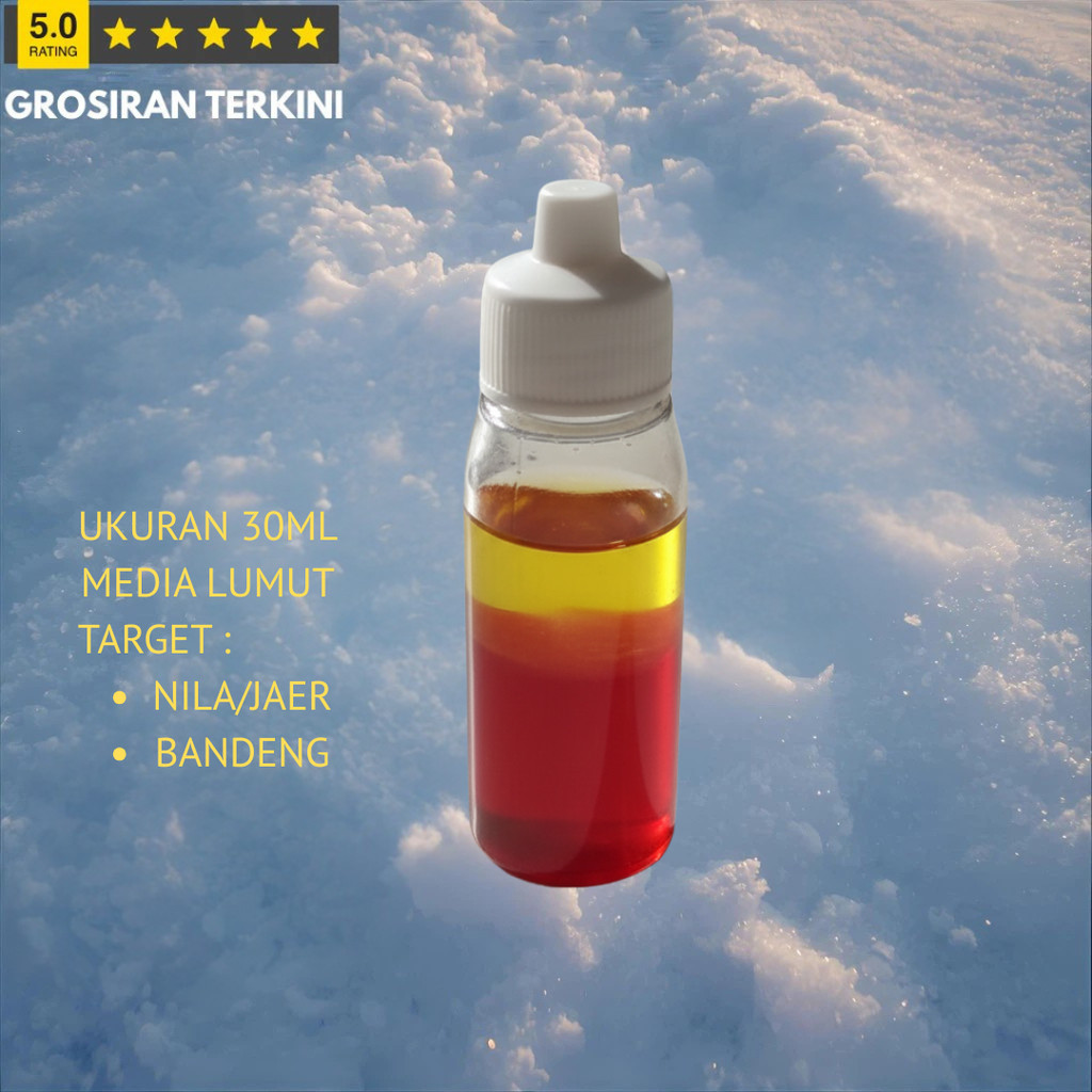 Grosiran Terkini Umpan ikan nila Mujaer Bandeng Essen Essence Esen Oplosan Media lumut ukuran 30ml