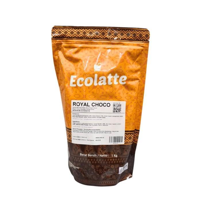 Ecolatte Chocolate Bubuk Minuman Kekinian Rasa Cokelat Powder Drink - Royal Choco