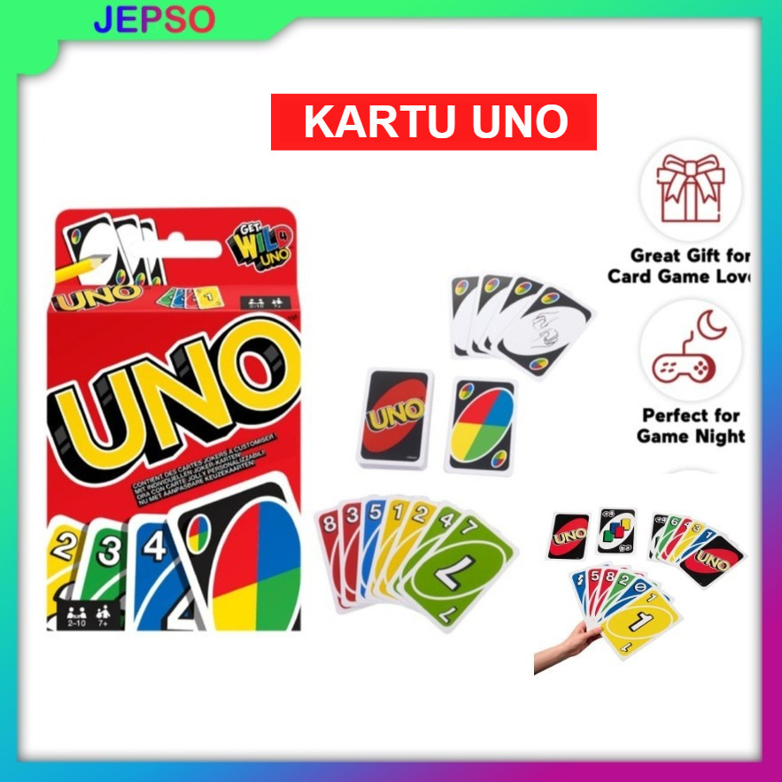 Flip Kartu mainan uno / Kartu Uno / Permainan Kartu Keluarga / Uno Card / Uno Flip / Uno card / perm