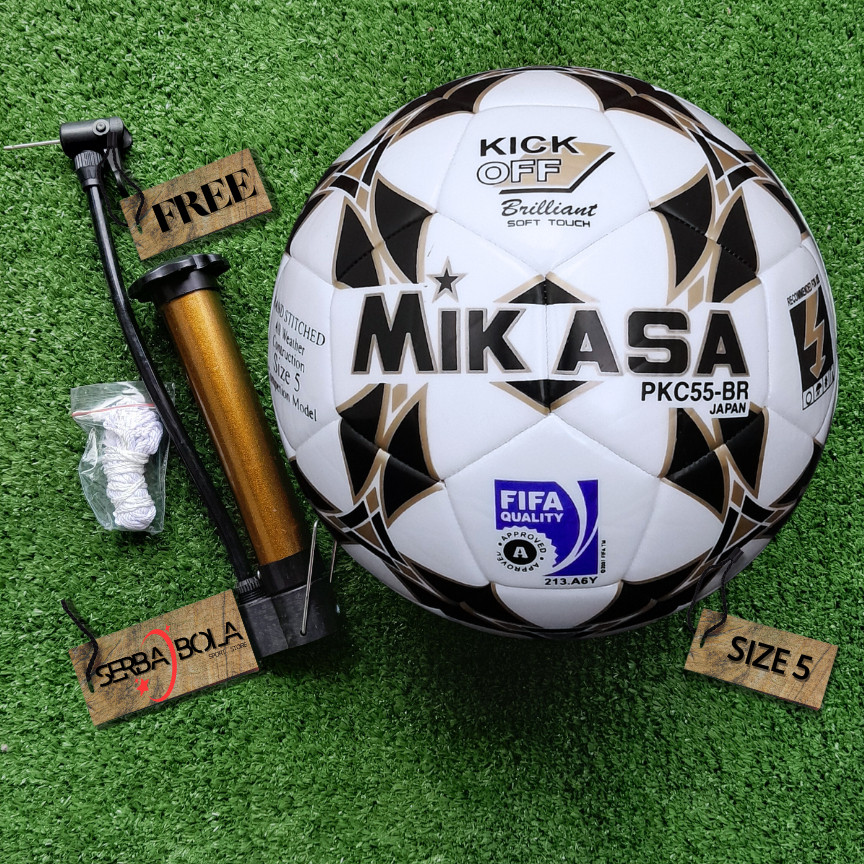 KlikSport Bola sepak bola mikasa kick off PKC55-BR size 5 bola kaki sepak no 5 dewasa
