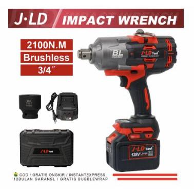 JLD 2100NM Impact wrench Brushless 3/4" - 2100NM SET - High Torque lmpact Spanner Kit impact wrench 