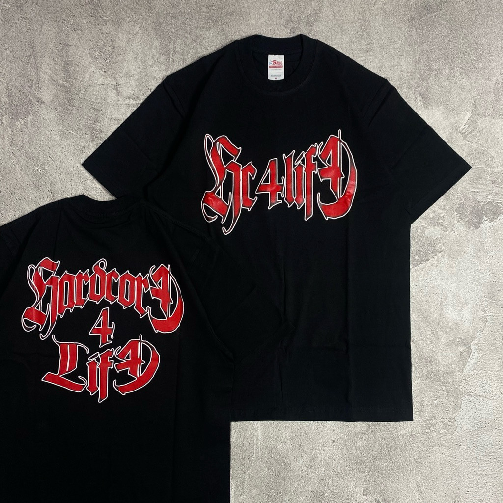 Hardcore 4 Life - Logo Red HC4L Kaos Katun M-XXL