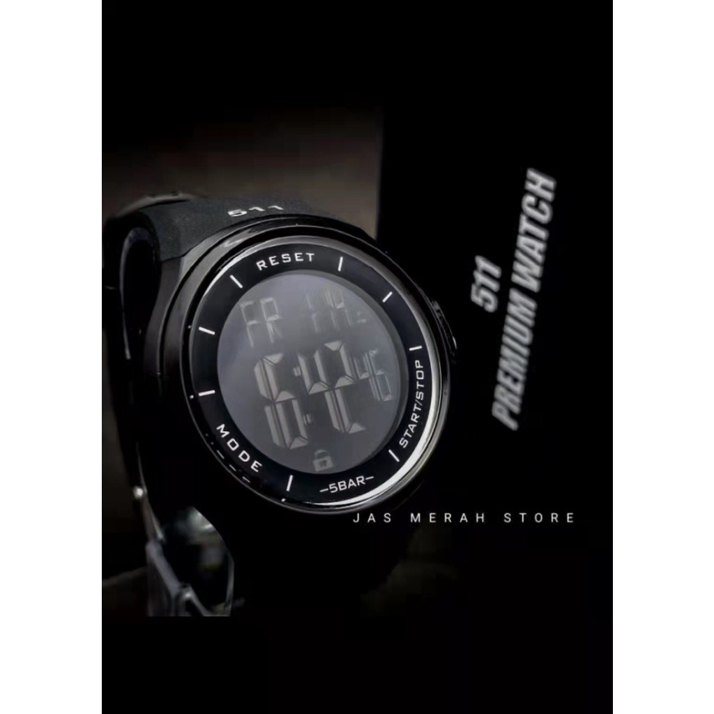 Bisa COD - Jam Tangan Pria wanita Digital 511 Touchscreen RUBBER Anti air