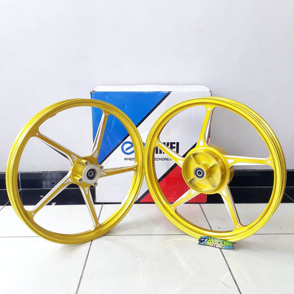 Velg Veleg Racing Set CNC Enkei FG511 Yamaha Jupiter Z Fiz R F1zR MX King Gold