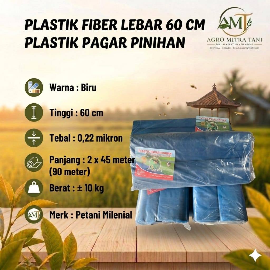 PLASTIK FIBER LEBAR 60 CM PLASTIK PAGAR PINIHAN