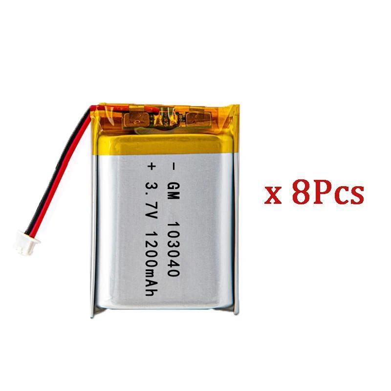 Baterai Lithium Polimer Isi Ulang 103040 37V 1200mAh Untuk Navigator GPS, Headset Bluetooth MP5, PS4