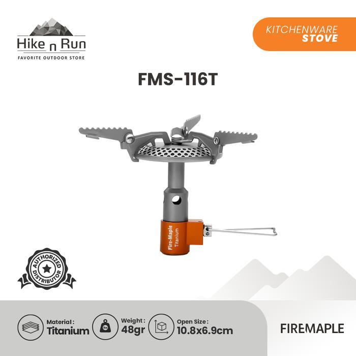 Kompor Ultralight Titanium Firemaple FMS-116T – Camping Gas Stove Kompor Portable - Kompor
