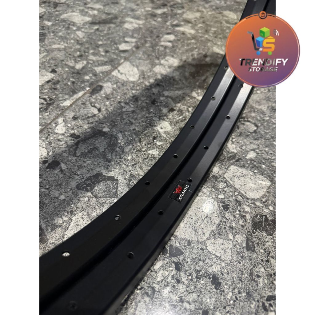 Trendify Velg Rims HITAM Sepeda MTB 26" 36 Hole Single Wall Japanese Industrial Original Alloy