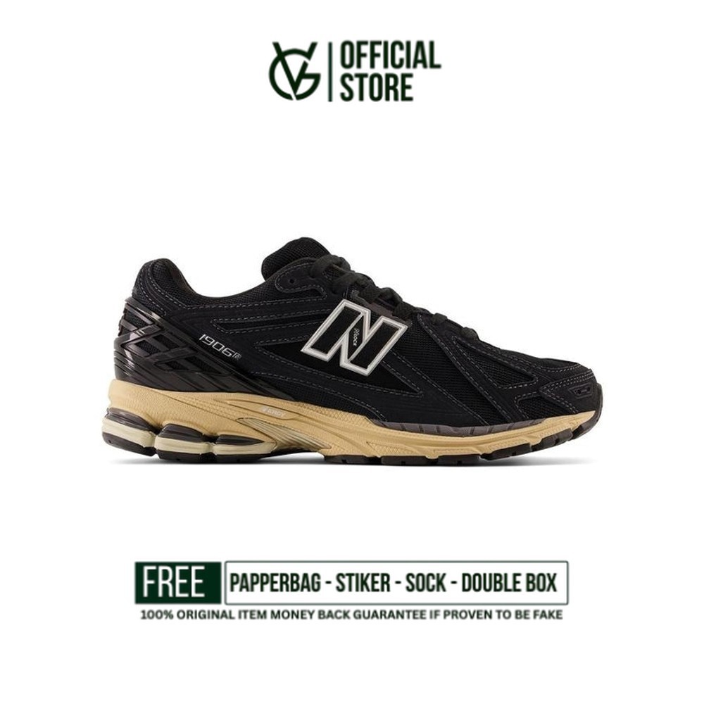 Sepatu Sneakers New Balance 1906R Protection Pack Black Taos Taupe Magnet Original Authentic Unisex