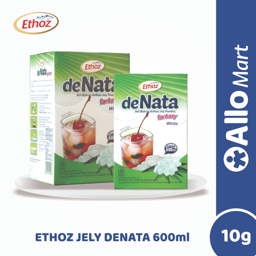 Ethoz DeNata Jelly Powder 600ml - Tepung Jeli Kelapa Bubuk Instan 10g Original
