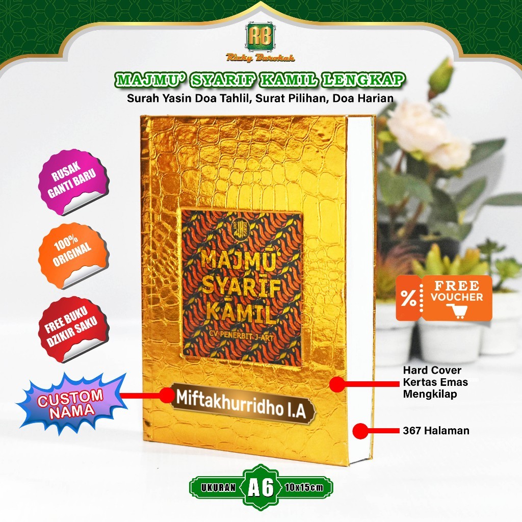 Majmu Syarif Kamil Lengkap Custom Nama Buku Doa Islami Kecil A6 Buku Yasin Dan Tahlil Lengkap