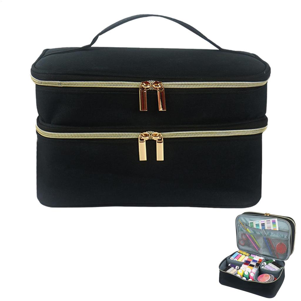 Sewing Supplies Storage Box Double-Layer Sewing Box For Supplies Waterproof Sewing Bag Organizer Sew