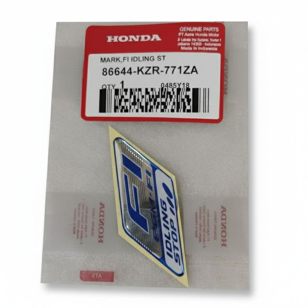 Stiker Emblem PGM FI IDLING Honda Original - murahsayang