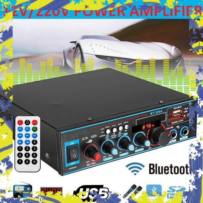 Audio Amplifier BT-309A Bluetooth 5.0 Stereo 2 Channel 800W
