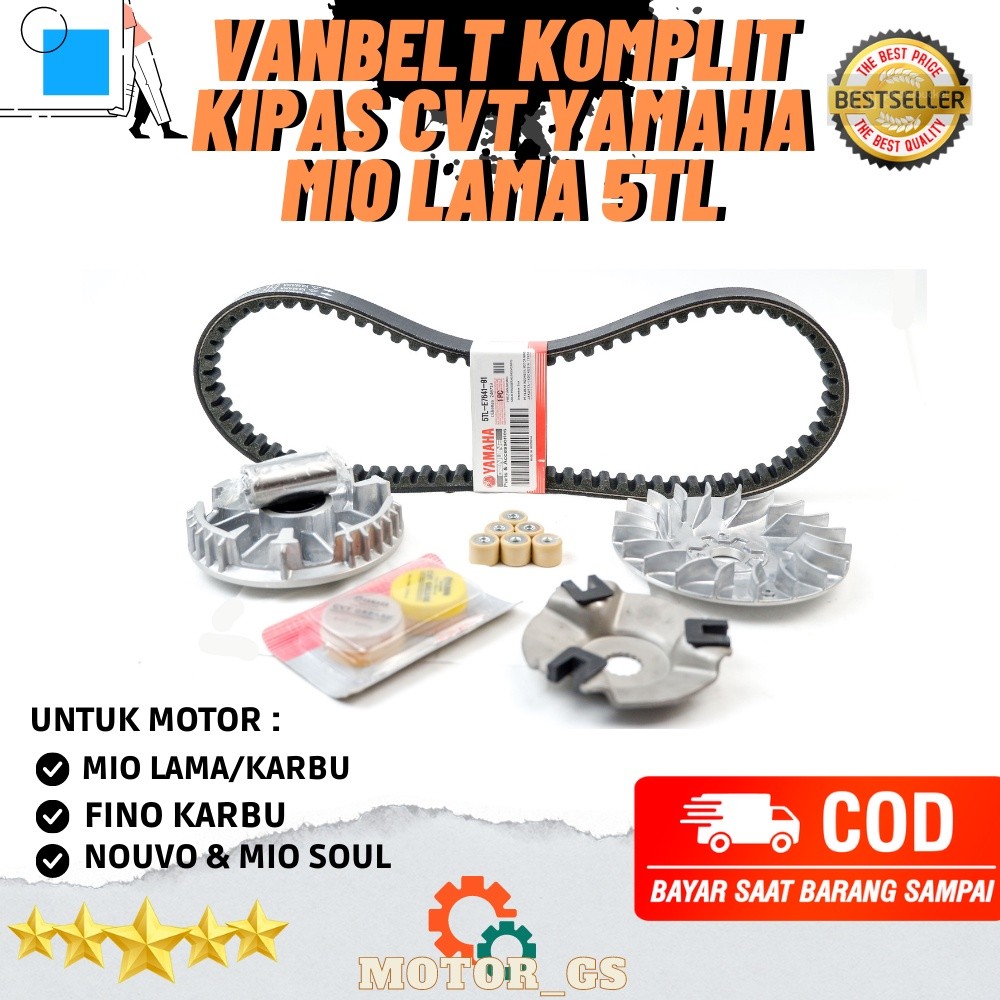 ori Van Belt 5TL KOMPLIT Mio karbu - Mio Sporty - Mio Smile - Mio Soul - Fino Karbu original premium