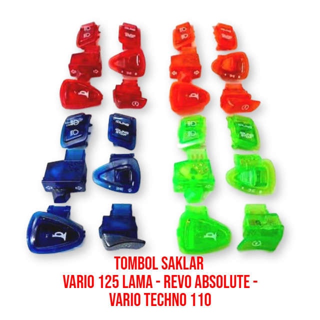 TOMBOL SAKLAR ON OFF TRANSPARAN REVO ABSOLUTE  REVO FIT  BEAT Fi  VARIO 125 LAMA VARIO TECHNO 110 WA