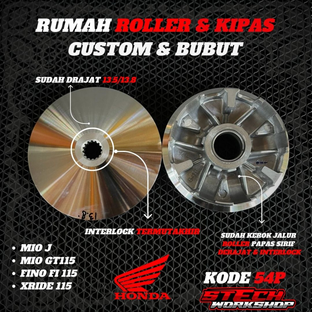 Terlaris RUMAH ROLLER MIO J PULLEY MIO J XRIDE RUMAH ROLLER RACING MIO J RACING PULLEY MIO J FINO FI