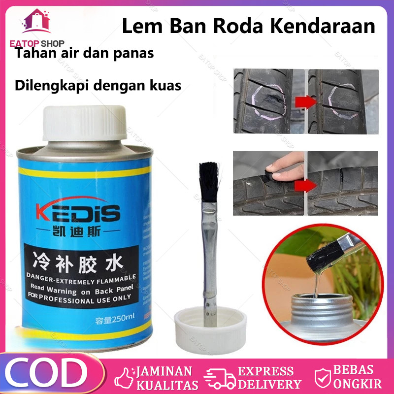 Lem Ban Cair untuk Tambalan Ban Kendaraan 250 ml - Perekat Kuat Tambal Ban Mobil Motor