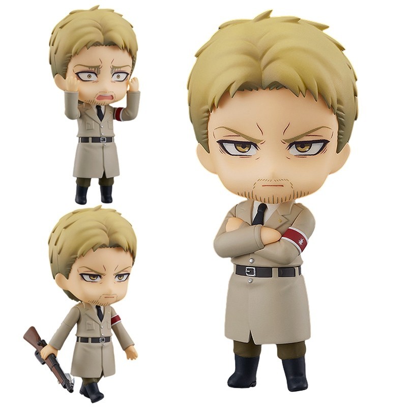 10cm Attack on Titan Anime Figure #1893 The Armored Titan Reiner Braun Action Figure Eren Jaeger Fig