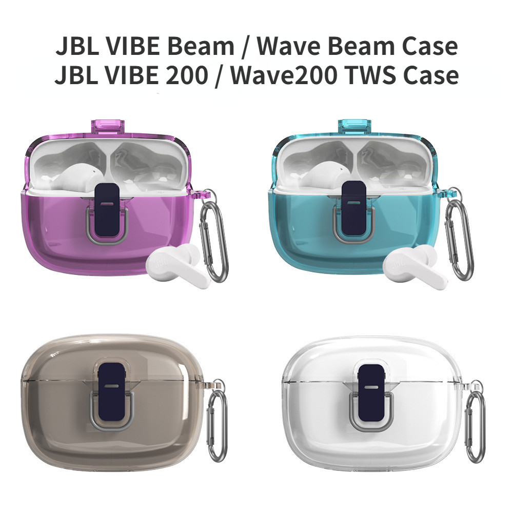 For JBL VIBE Beam / Wave Beam Clear Case Swit Clip Hard Case JBL Wave200 TWS Case JBL VIBE200 TWS Pr