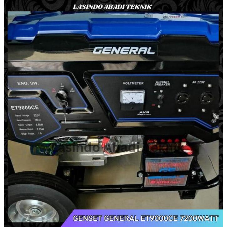 Genset Generator Bensin 7200 6500 Watt ET 9000 CE Electric Starter General ORIGINAL TERBAIK ET9000CE