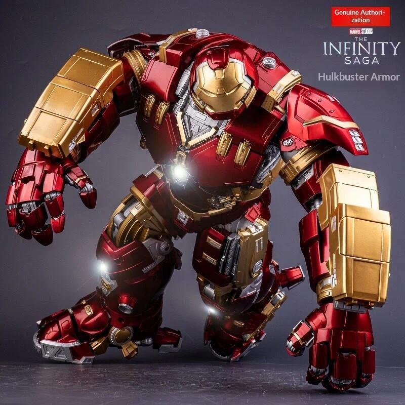 Bandai Marvel Official Hulkbuster Armor Iron Man Posable Action Figure Led Light The Infinity Collec
