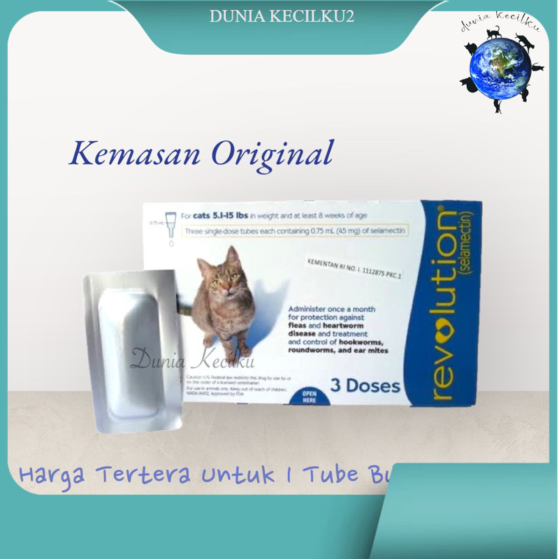 Revolution Cat Blue  / Obat Kutu Kucing 1Tube
