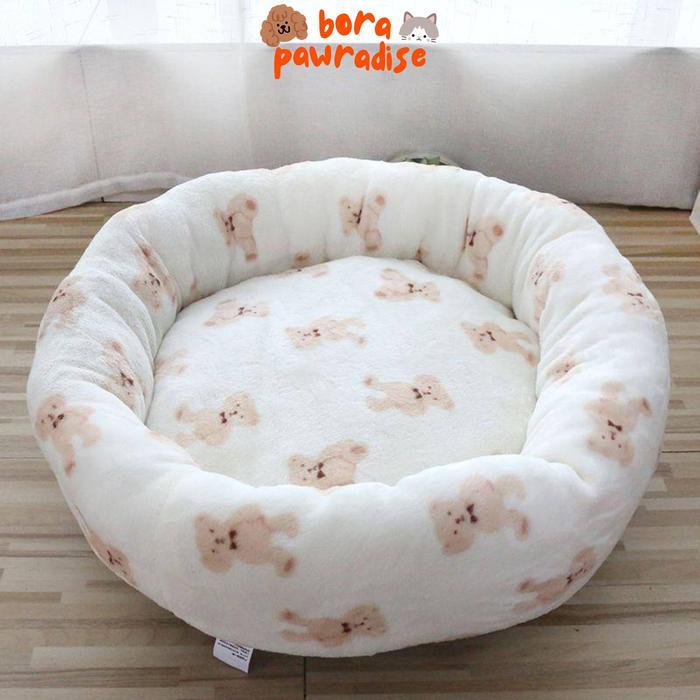 Tempat Tidur Anjing Besar / Tempat Tidur Kucing Besar / Kasur Anjing / Kasur Kucing - White, M