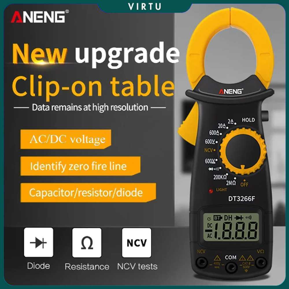 ANENG Digital Multimeter Tang Ampere Voltage NCV Tester Clamp - DT3266F