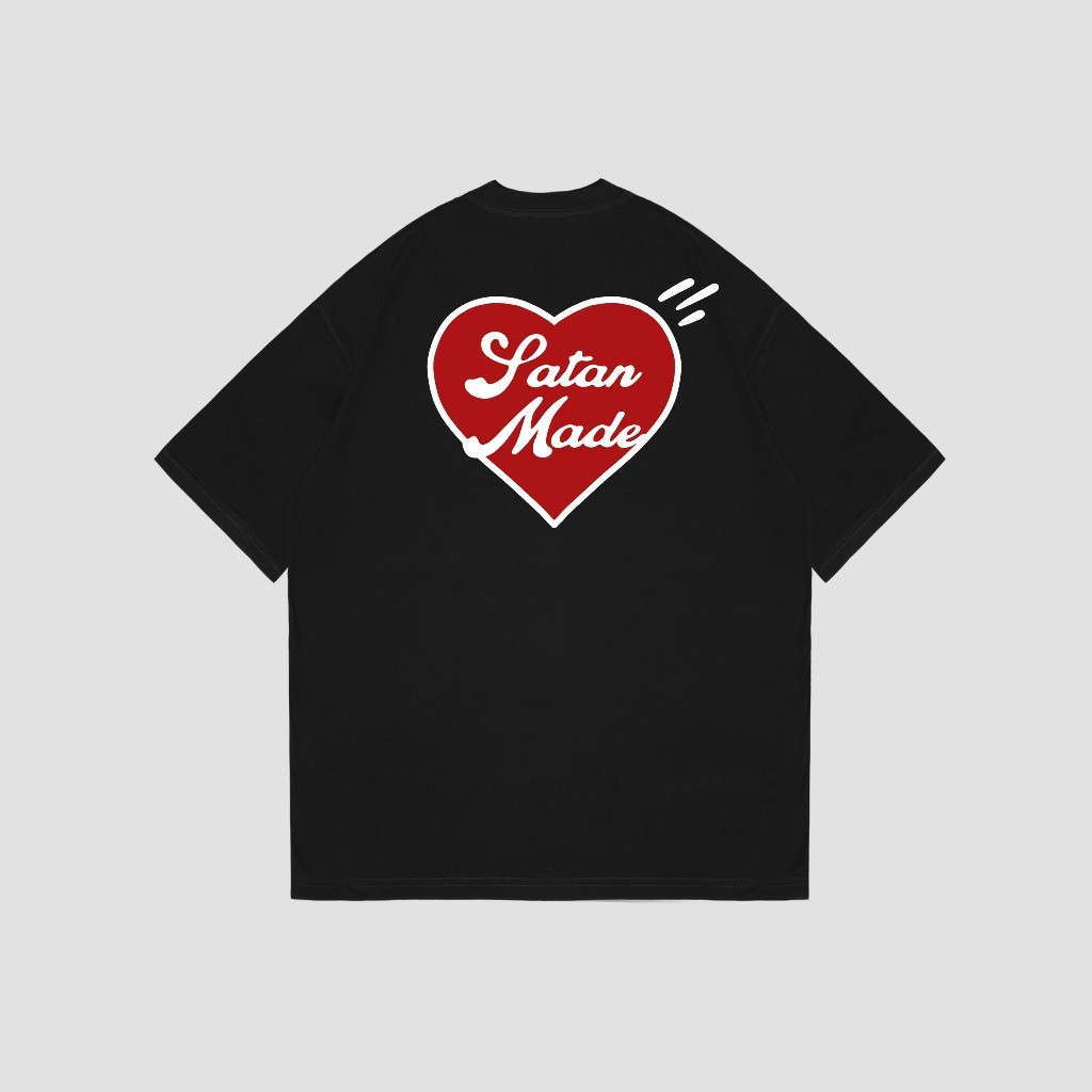 Exhale Tshirt Made Black Oversize