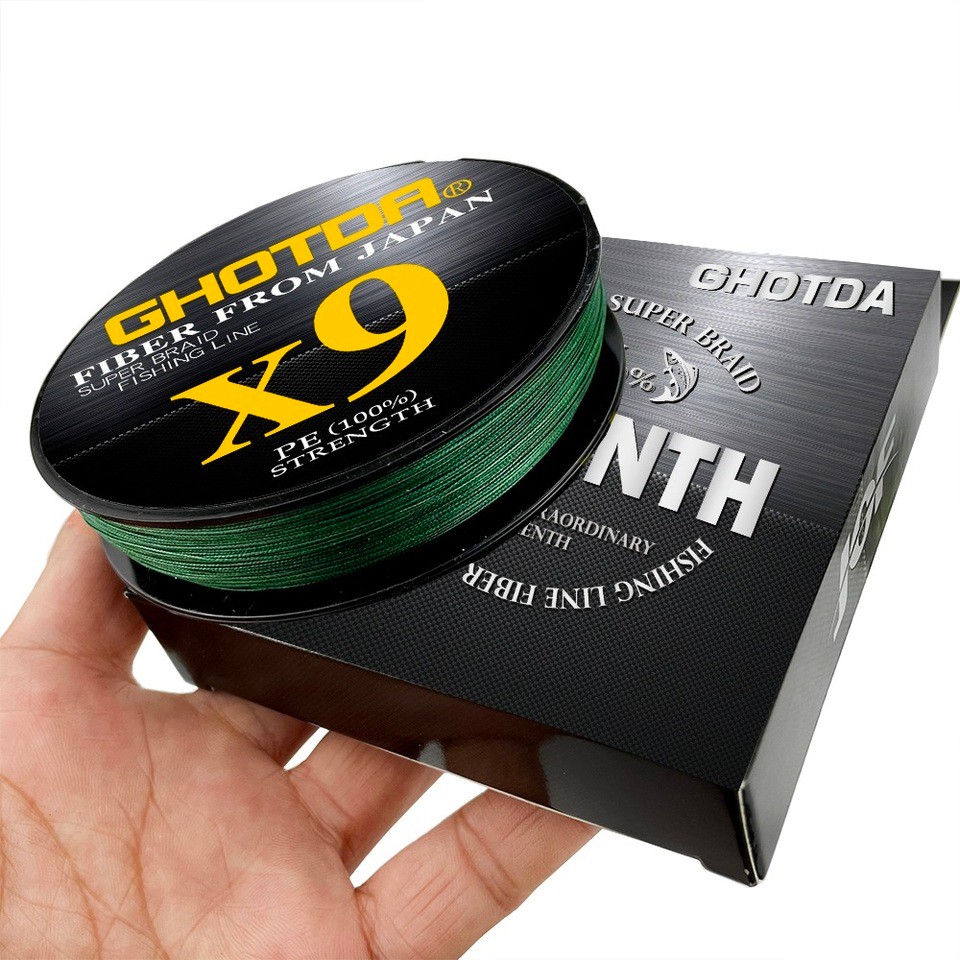 GHOTDA 12 Strands 9 Strands 100m Fishing Line Braided Pe Super Strong Carp Sea Ocean Multifilament W