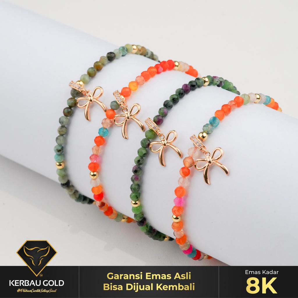 [Kerbau Gold] Gelang Emas Tali Comel 8K - Emas Asli 100%