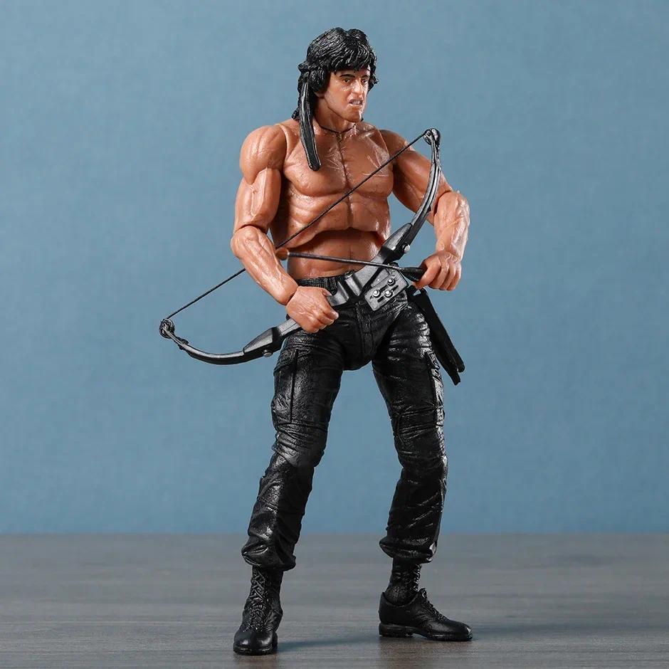 NECA Rambo SDCC 2015 Force Of Freedom Action Figure Doll Handmade Model Toy