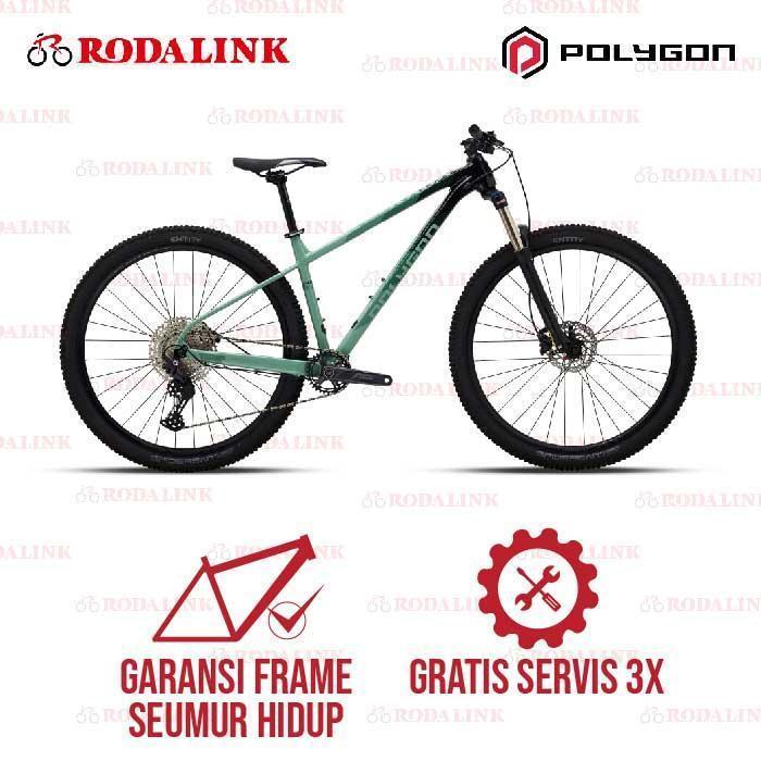Polygon Sepeda Gunung Xtrada 6 – MTB Alloy, Siap Offroad Ringan - Green, 27.5 S - Green, 27.5 S - Gr