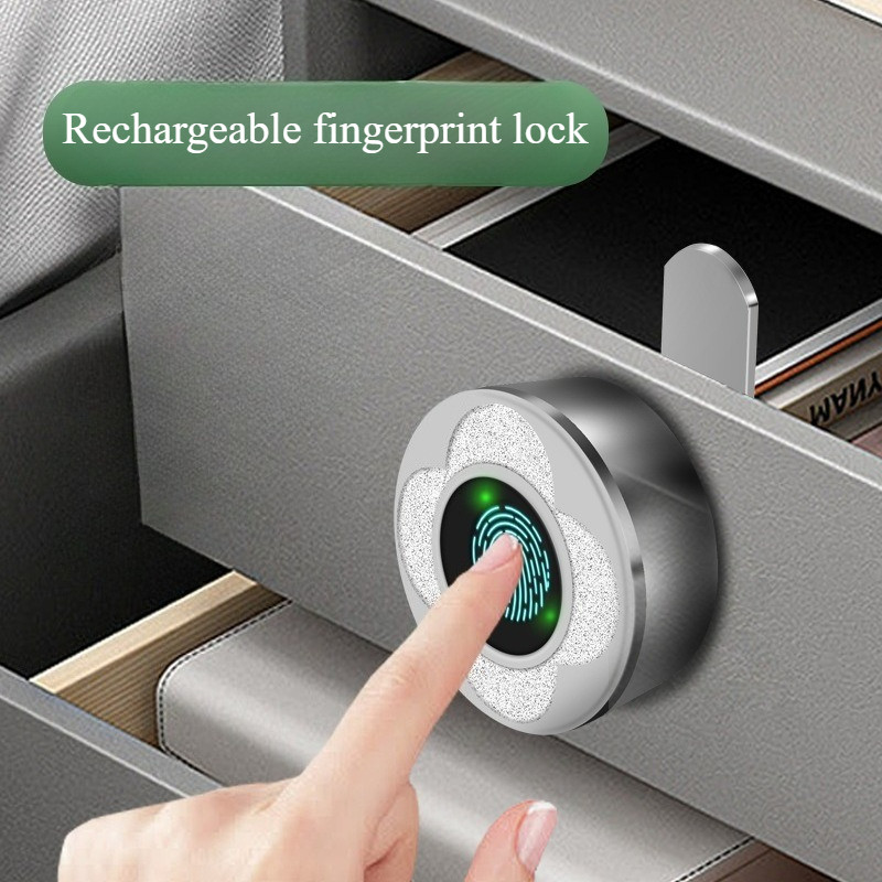 Keyless Fingerprint Drawer Strongbox Mailbox Lock Cabinet Lock Smart Fingerprint Lock Biometric Draw