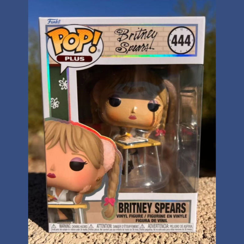 Funko Pop Singer Britney Genuine Action Doll Model Britney Spears 444 Vinyl Sculpture Dolls Limited 