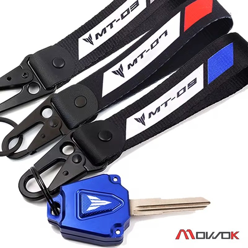 For YAMAHA MT07 MT09 MT03 MT10 MT25 MT125 MT 07 09 03 10 25 Motorcycle Accessories Fabric Badge Keyr