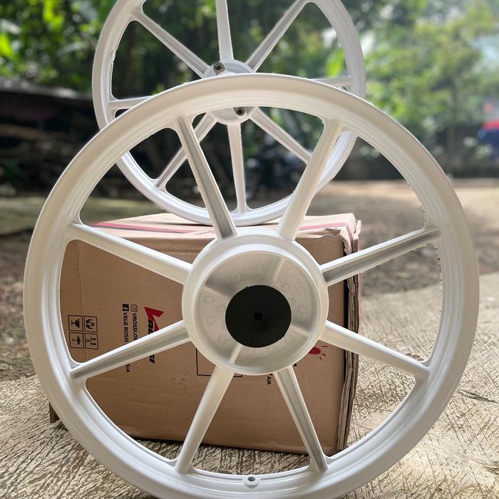 Velg racing palang 8 untuk Vega lama,jupiter z lama, f1 zr,crypton uk 140/160x17 - Putih, Vega lama