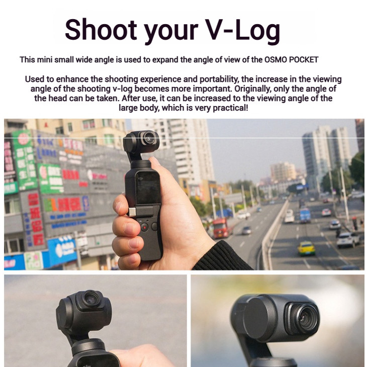 Fisheye lens Macro lens Wide Angle Lens For DJI OSMO Pocket 2 1 Magnetic Structure HD Gimbal Accesso