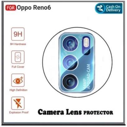 Oppo Reno 6 4G / Reno 6 5G Premium Frame Camera 3D Round Edge - PELINDUNG KAMERA - Elandefoi