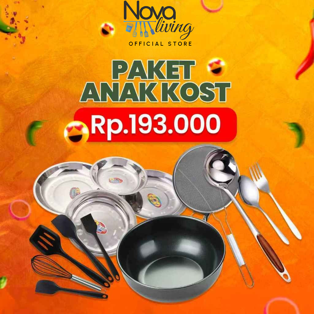 Paket Hemat Anak Kos Paket Set Alat Masak Praktis Cocok untuk anak kos