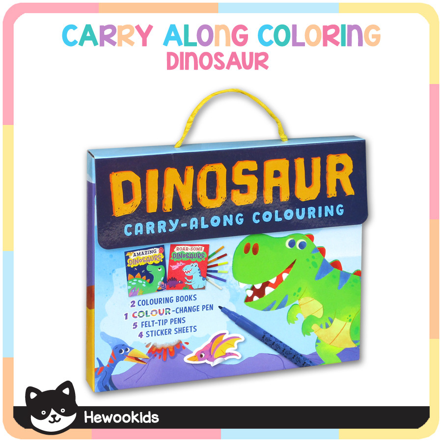 DINOSAUR Carry - Along Colouring Activity Pack