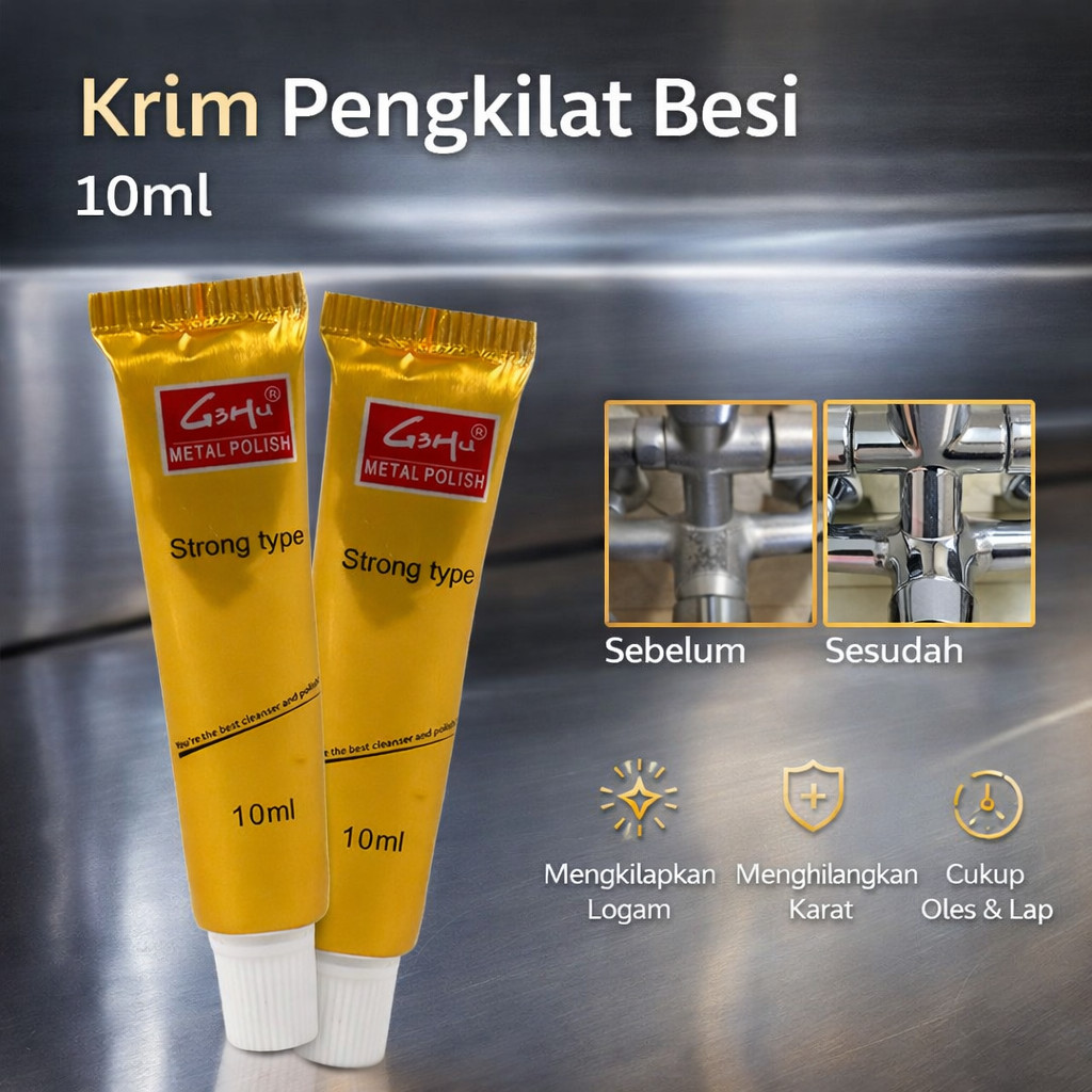 G3HU Krim Pengkilat Besi Stainless Steel Ceramic Polishing Paste 10ml - G-918 - PP