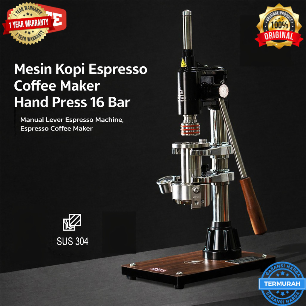 Trieste STARDUST Mesin Kopi Espresso Coffee Maker Hand Press 16 Bar - K001