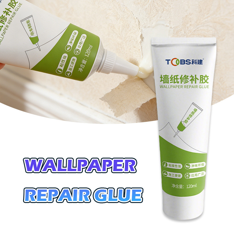 120ml Lem dinding super kuat Wallpaper Perekat Memperbaiki Yang Lepas Serbaguna