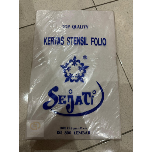 Kertas Stencil / Stensil / Koran / Ubi F4 Merek SEJATI (1 rim)