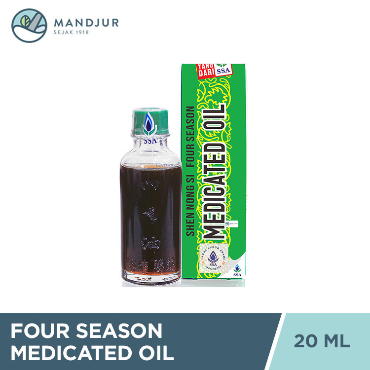 PRODUK 100% ORIGINAL Four Season Medicated Oil 20ml